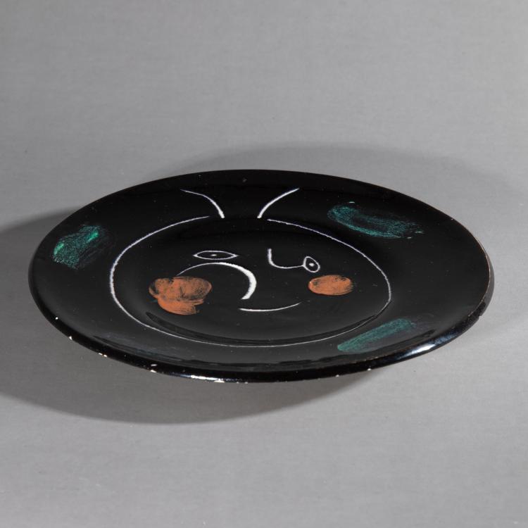 Bild 1 zu Objekt, Teller aus dem Service 'Visage Noir', 1948, Pablo Picasso, Madoura, Edition, Vallauris, 
