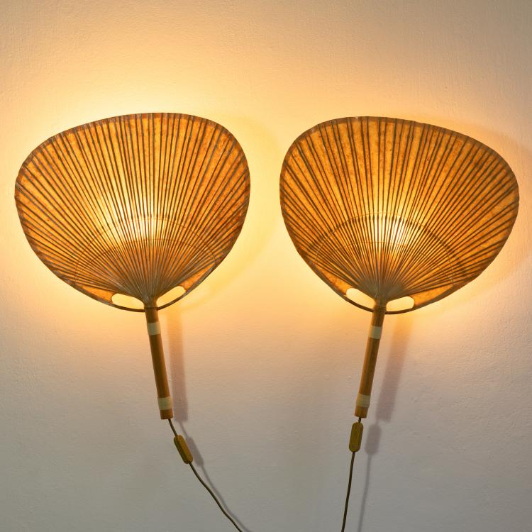 Hauptbild zu Objekt, 2 wall lights, model Uchiwa, Ingo Maurer, K-18 440