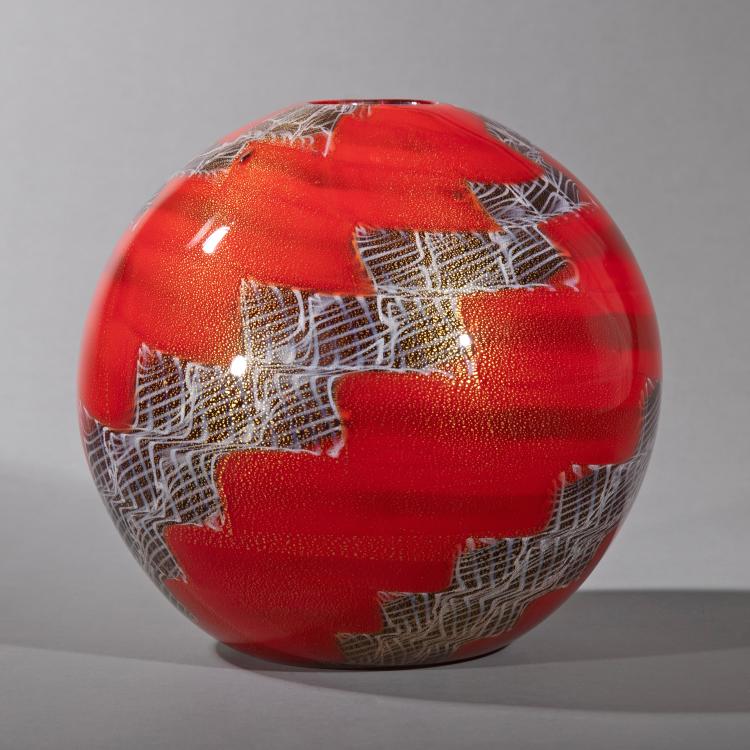 Bild 1 zu Objekt, Vase Modell A fantasia corallo ametista, Archimede Seguso, Seguso, Archimede, Murano, 