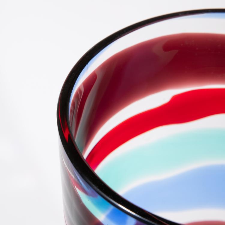 Bild 3 zu Objekt, Hohe Vase Modell A fasce di colore, Fulvio Bianconi, Venini, Murano, 