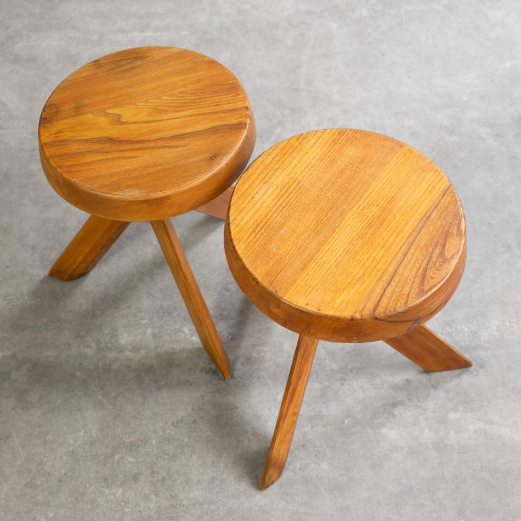Bild 2 zu Objekt, 2 Hocker Modell S 31, Pierre Chapo, K-18 500
