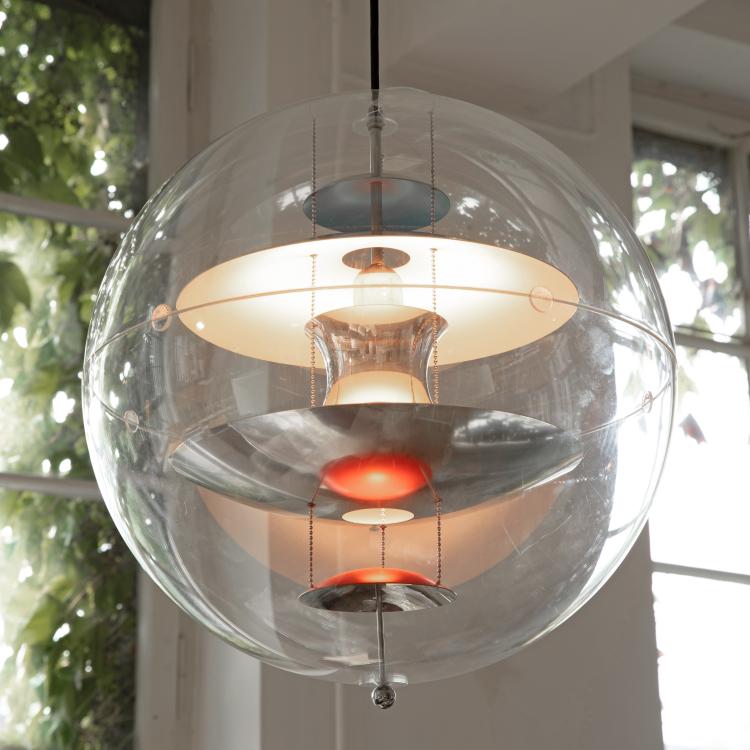 Bild 1 zu Objekt, Pendelleuchte Modell VP Globe, Verner Panton, Louis Poulsen, Kopenhagen, K-18 540