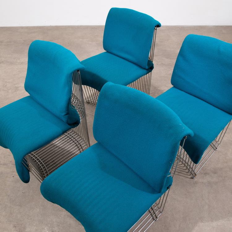 Bild 1 zu Objekt, 4 Sessel Modell Pantonova, Verner Panton, Fritz Hansen, Aller&oslash;d, K-18 541