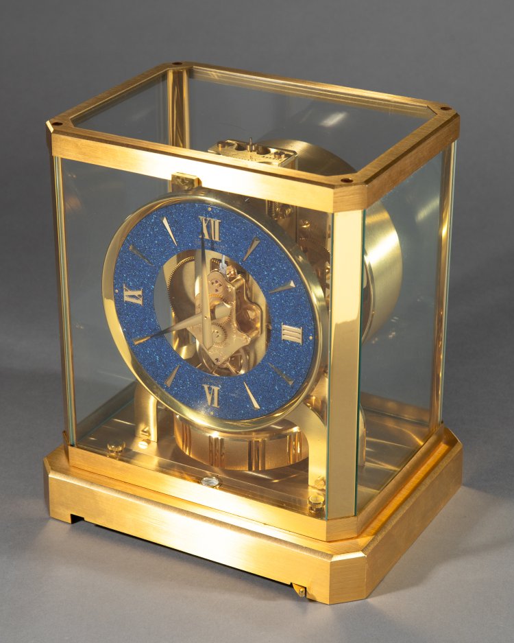 Hauptbild zu Objekt, Jaeger Le Coultre, Atmos Uhr, Lapislazuli Ziffernblatt, ca. 1974, Jaeger Le Coultre, K-13 60