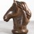 Max Sauk, Life-size horse head. 1976. Bronze