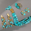 Ebbe Weiss-Weingart, four-piece turquoise set