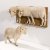 Beate Kuhn*, sculpture sheep and a wall plate with two sheep, 1978