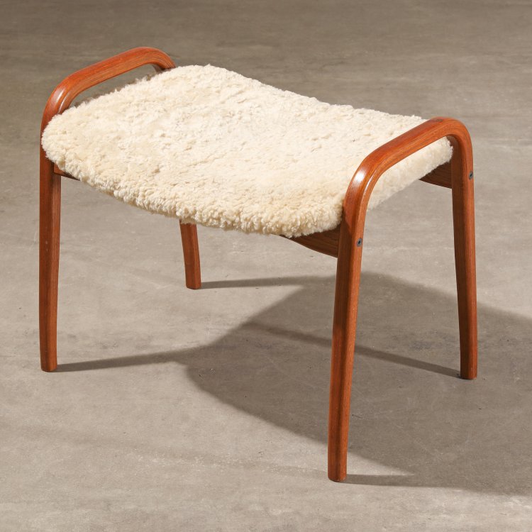 Bild 7 zu Objekt, Yngve Ekstr&ouml;m, Svedese, Chair, model Lamino + footstool, Swedese, K-13 419