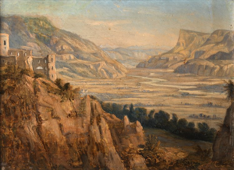 Hauptbild zu Objekt, Carl Rottmann, Oil on wood, ca. 1818, K-13 172
