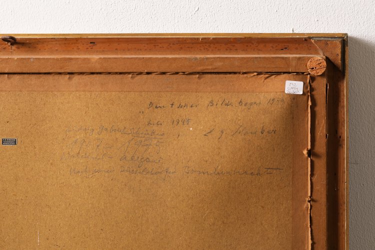 Bild 5 zu Objekt, Ludwig Gabriel Schrieber, Nach einer D&uuml;sseldorfer Bombennacht, Watercolor on paper, K-13 197