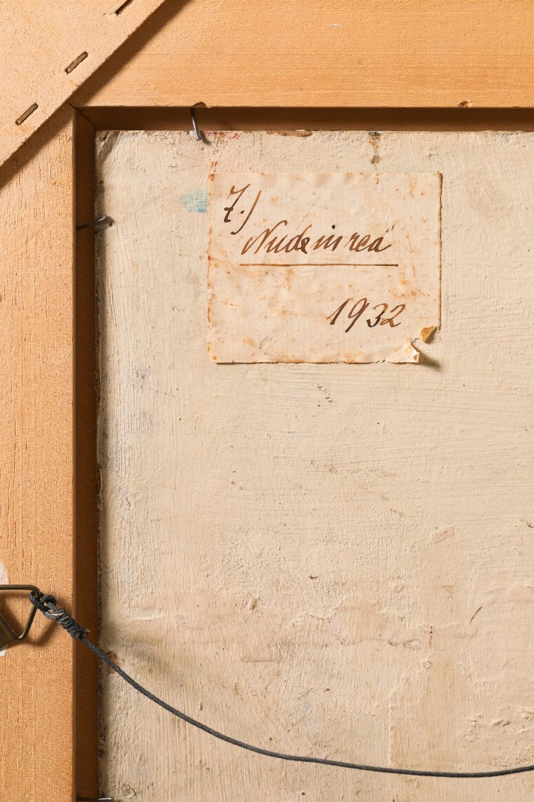 Bild 4 zu Objekt, Edmund Daniel Kinzinger, Nude in Rea, Oil on hardboard, K-13 187