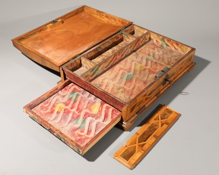 Bild 5 zu Objekt, Barock-Schatulle. S&uuml;ddeutsch, erste H&auml;lfte 18. Jh., K-13 17