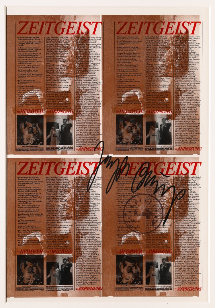 Hauptbild zu Objekt, Joseph Beuys*, Proof Print, Zeitgeist/Hasengrab, 1982, K-13 240