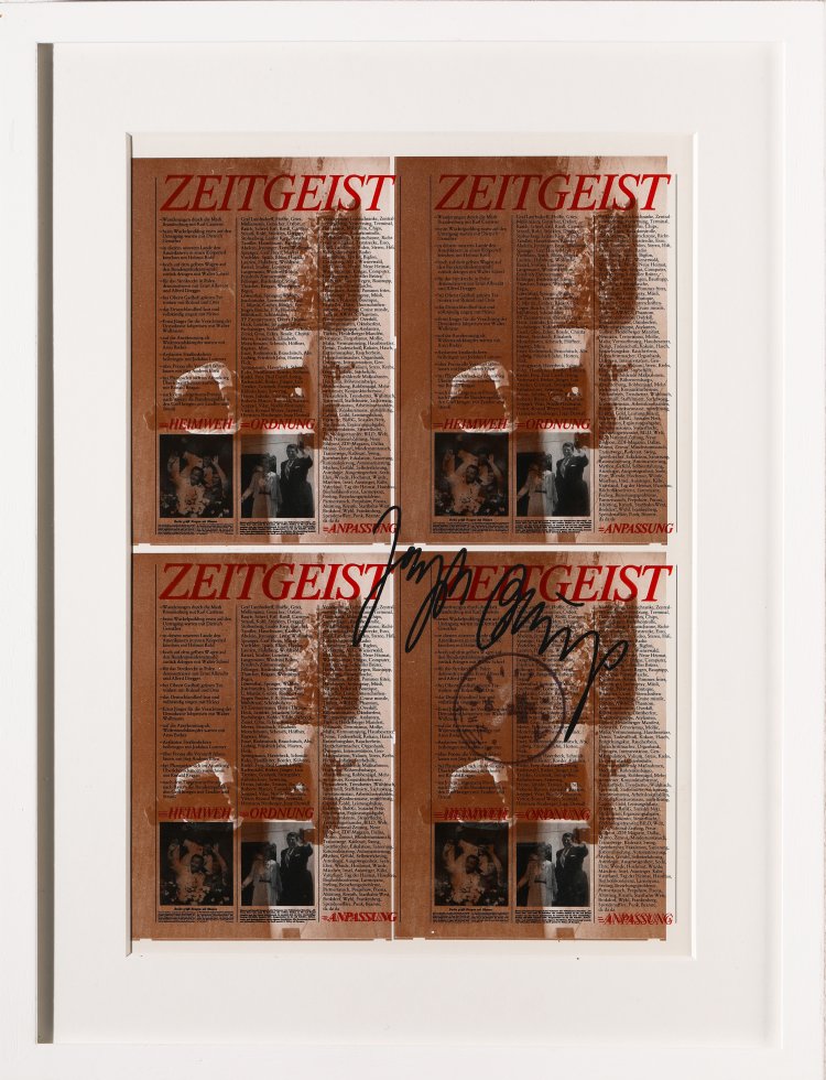 Bild 1 zu Objekt, Joseph Beuys*, Proof Print, Zeitgeist/Hasengrab, 1982, K-13 240