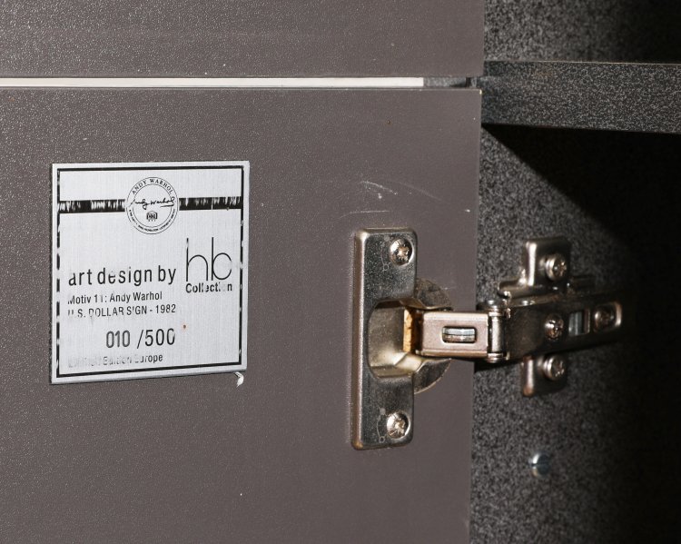 Bild 4 zu Objekt, Andy Warhol, hb Collection, limited Shelf Cabinet Motif U. S. Dollar Sign 1982, hb Collection, K-13 519