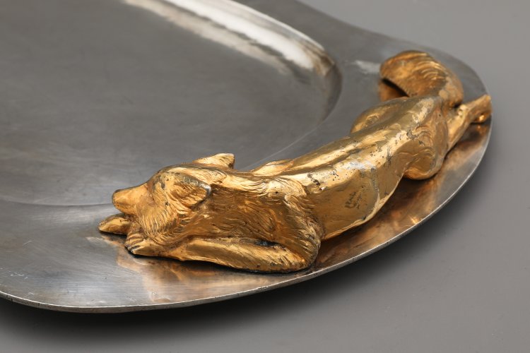 Bild 2 zu Objekt, Franco Lapini, Tray with foxes, K-13 37