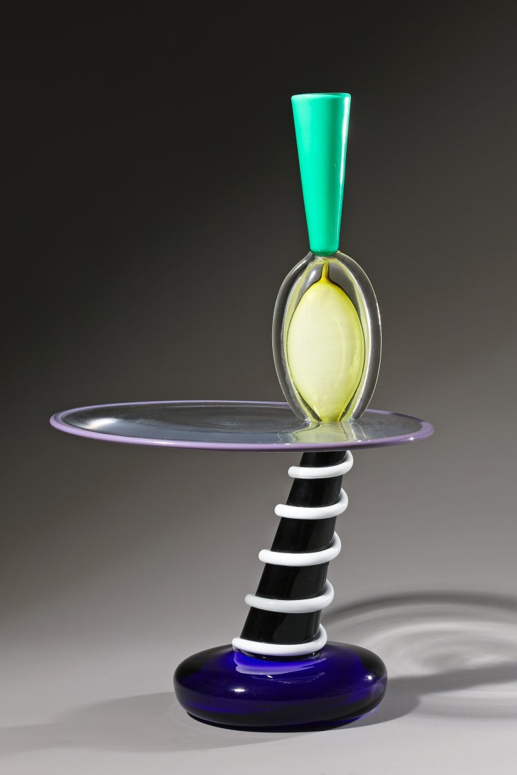 Bild 3 zu Objekt, Peter Shire, Vistosi. Pink Cigar, glass object. Ca. 1988. H. 50 cm, Vetreria Vistosi, Murano, K-13 476