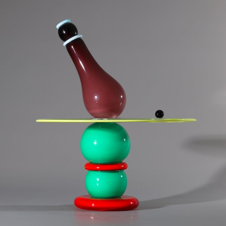 Bild 2 zu Objekt, Peter Shire, Vistosi. Glass object. Ca. 1988. H. 42 cm, Vetreria Vistosi, Murano, K-13 478