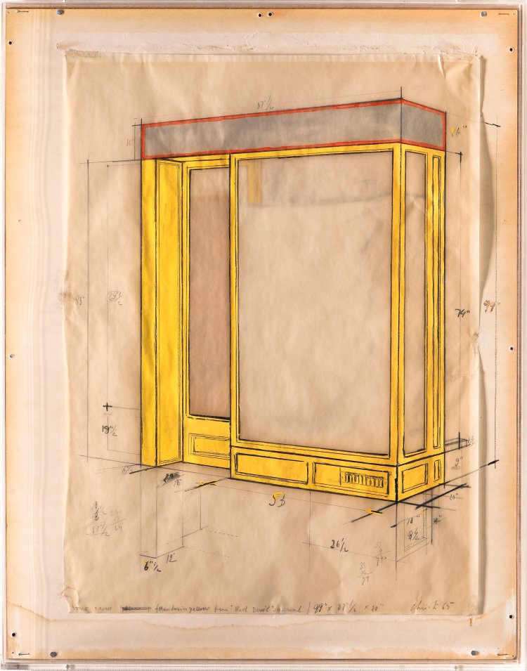 Bild 1 zu Objekt, Christo*, Store Front (Mandarin Yellow). 1965, K-13 225