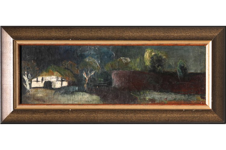 Bild 1 zu Objekt, Bernhard Hoetger, Worpswede landscape, Painting, K-13 176