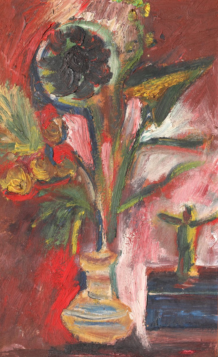 Hauptbild zu Objekt, Bernhard Hoetger, Flowers Painting, K-13 177