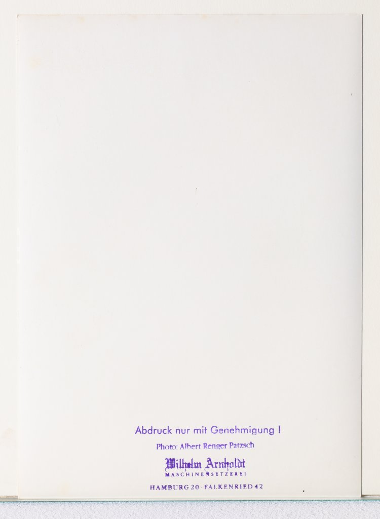 Bild 8 zu Objekt, Albert Renger-Patzsch*, 3 Photographs, K-13 217