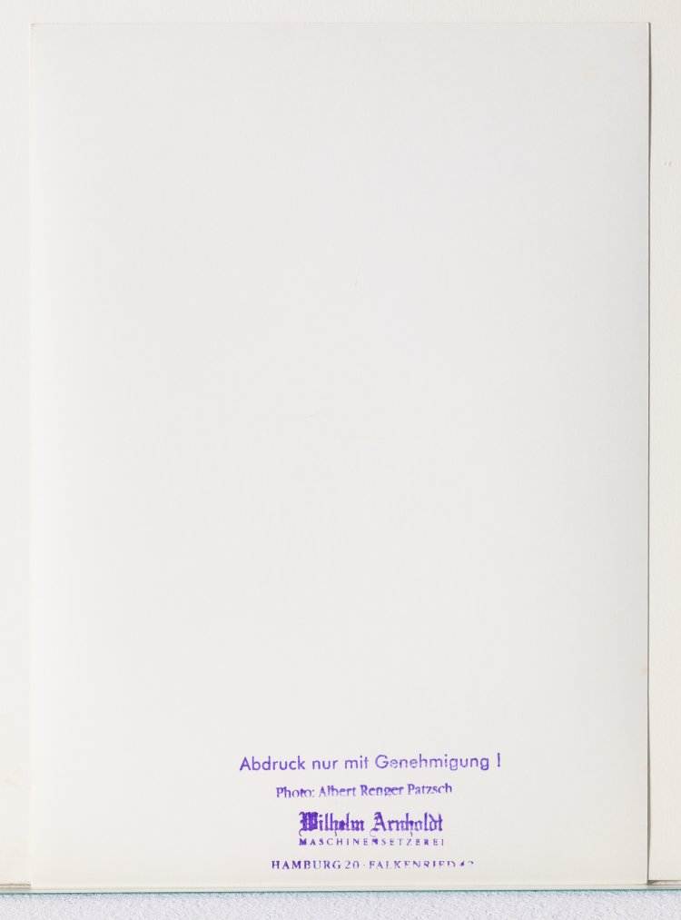Bild 8 zu Objekt, Albert Renger-Patzsch*, 3 Photographs, K-13 218