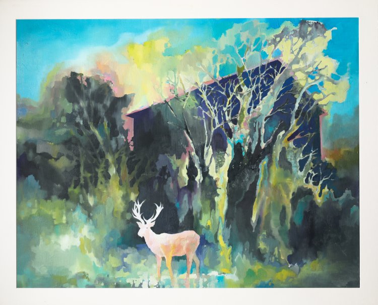 Bild 1 zu Objekt, Yim Young Ju, Untitled, 2008, Oil on canvas, Painting with deer, K-13 320
