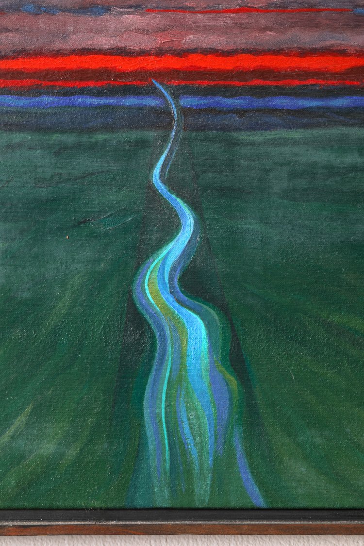 Bild 1 zu Objekt, Om Prakash Sharma, End of the Evening, 1991, Oil on canvas, K-13 325