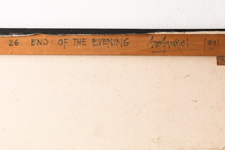 Bild 4 zu Objekt, Om Prakash Sharma, End of the Evening, 1991, Oil on canvas, K-13 325