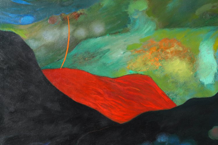 Bild 2 zu Objekt, Om Prakash Sharma, On Top of the Clouds, 1991, &Ouml;l/ Leinwand, K-13 328