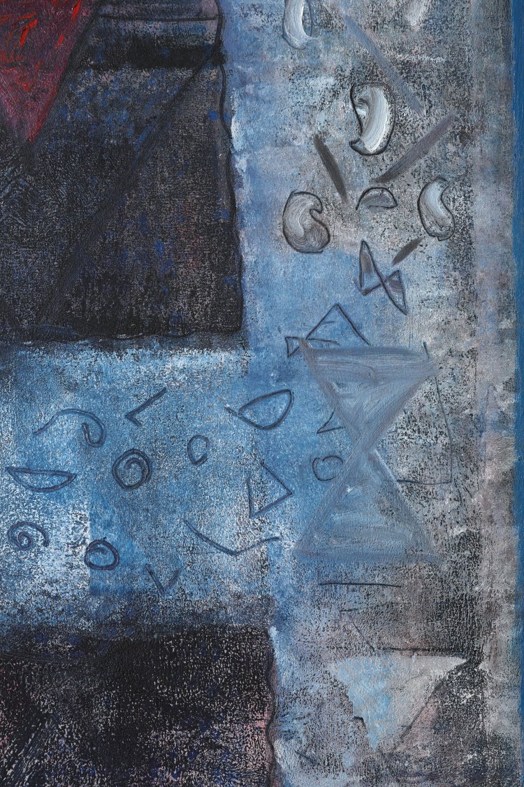 Bild 1 zu Objekt, Hemraj, Metamorphosis, 1992, 180 x 150 cm, Oil on canvas, K-13 329
