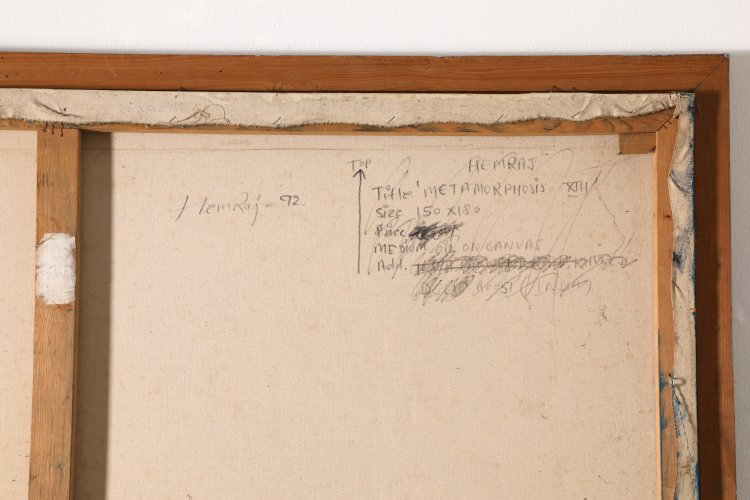 Bild 6 zu Objekt, Hemraj, Metamorphosis, 1992, 180 x 150 cm, Oil on canvas, K-13 329