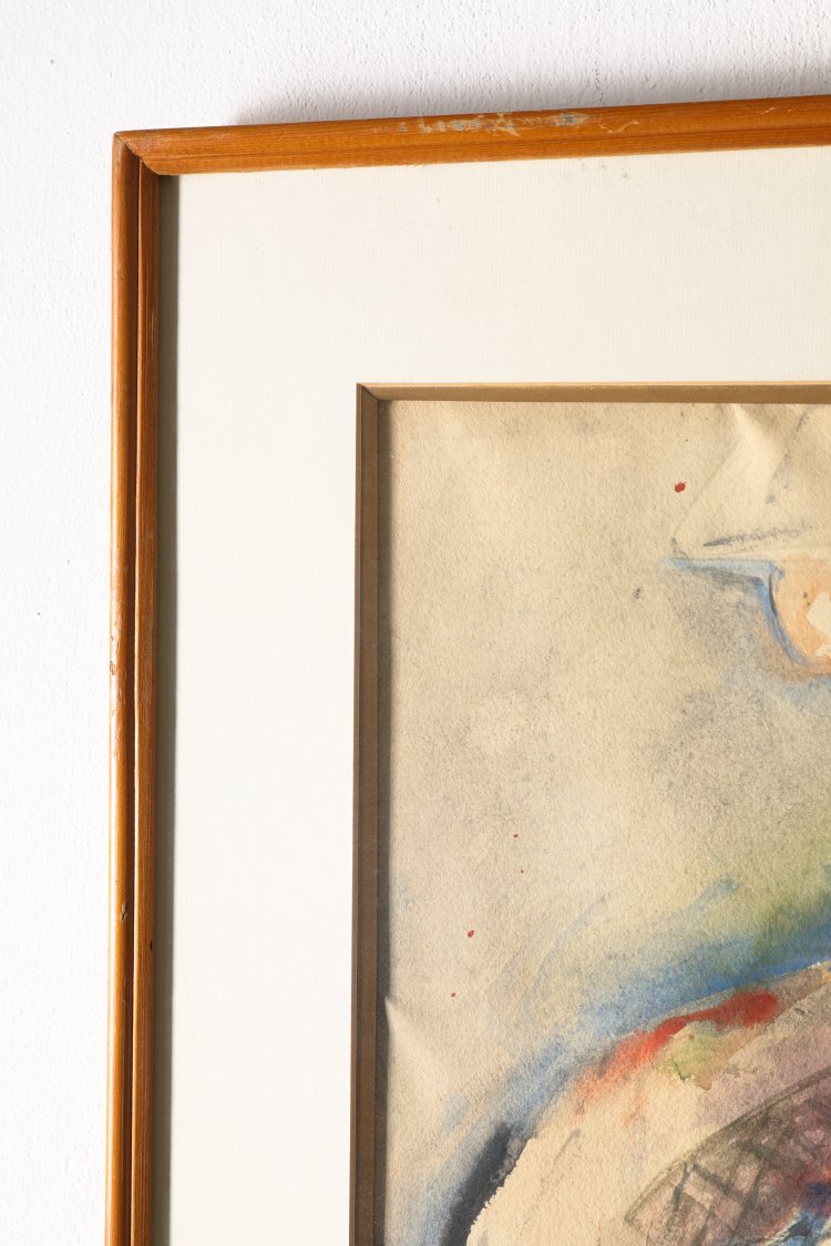 Bild 4 zu Objekt, Paritosh Sen, The Man with the Garlands, 1981-89, Acrylic as watercolor/paper, K-13 331