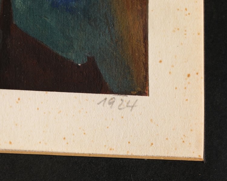 Bild 2 zu Objekt, Heinz Loew, Guache 1924, Gutachten von Egidio Marzona, K-13 182