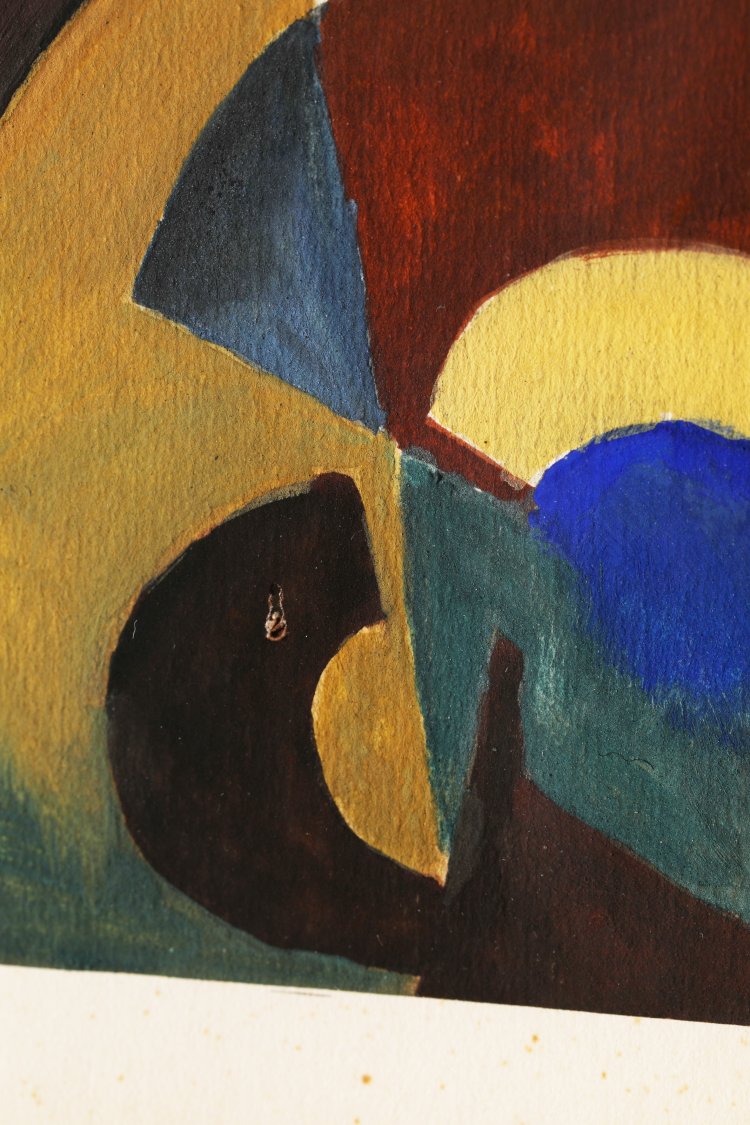 Bild 3 zu Objekt, Heinz Loew, Guache 1924, Gutachten von Egidio Marzona, K-13 182