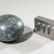Riki Mijling, 2 objects, two-part iron sculpture, pressed bronze ball