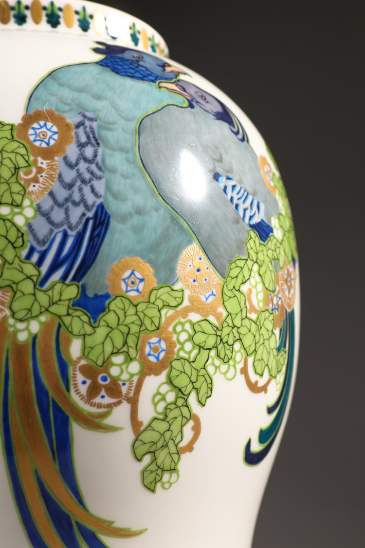 Bild 4 zu Objekt, Theodor Schmuz-Baudiss, Lidded vase with a pair of pheasants for the KPM Berlin, K-13 84