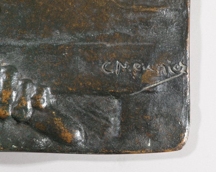 Bild 1 zu Objekt, Constantin Emile Meunier, Wandrelief, Le Mineur, um 1900, K-13 166