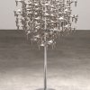 Caesar Stoffi & Fritz Nagel, large Space Age candlestick with a rare base