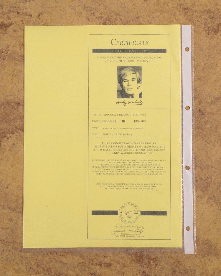 Bild 5 zu Objekt, Andy Warhol, hb Collection, limited Bar Cabinet Motif 210 Coca-Cola Bottles 1962, hb Collection, K-13 517