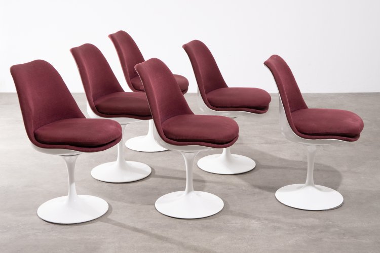 Hauptbild zu Objekt, Eero Saarinen, Knoll International, 6 Chairs, model 151 Tulip, Knoll International, K-13 428