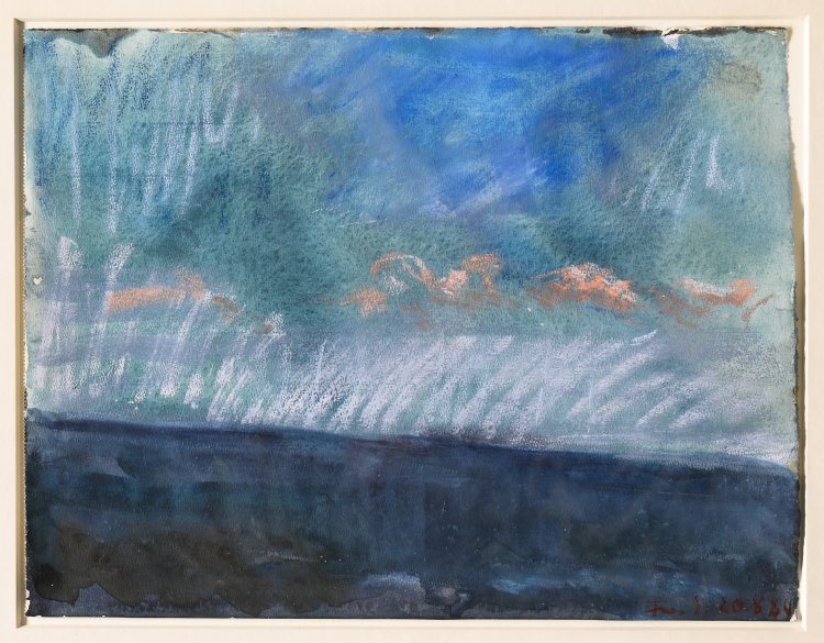 Hauptbild zu Objekt, Klaus Fu&szlig;mann. Ostseenachmittag. 1980. Aquarell, K-13 302