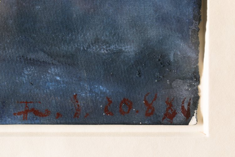 Bild 2 zu Objekt, Klaus Fu&szlig;mann. Ostseenachmittag. 1980. Aquarell, K-13 302