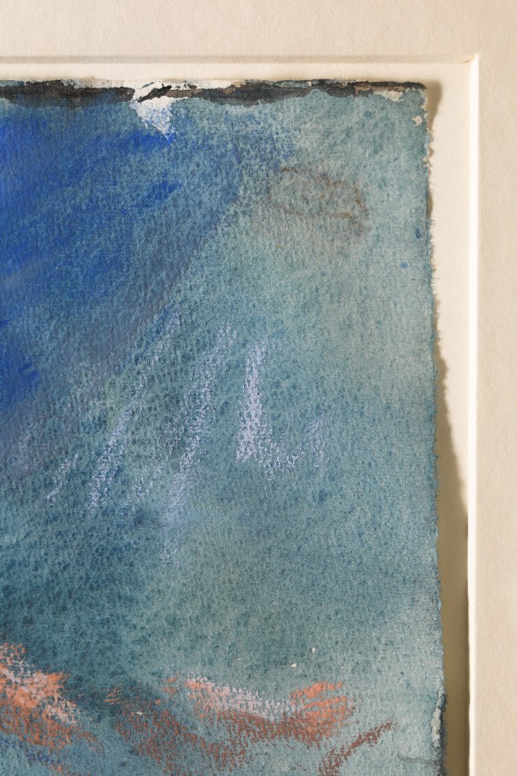 Bild 3 zu Objekt, Klaus Fu&szlig;mann. Ostseenachmittag. 1980. Aquarell, K-13 302