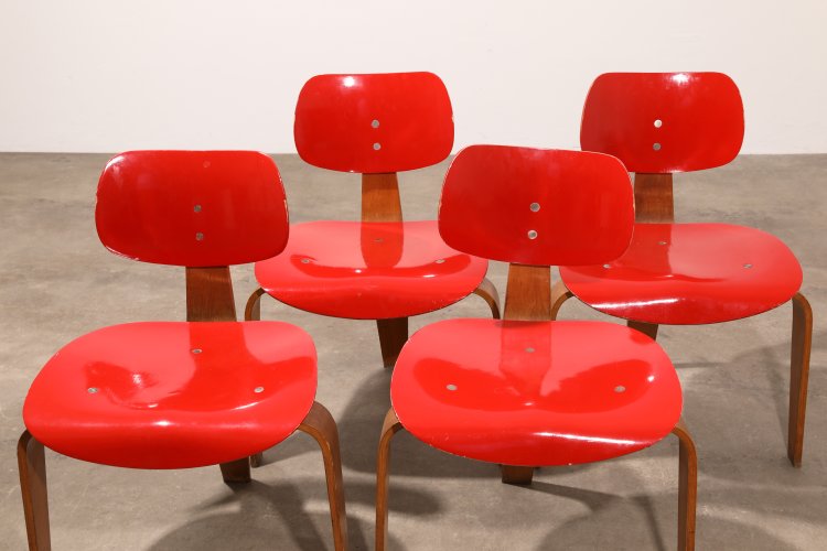 Bild 1 zu Objekt, Egon Eiermann, Wilde & Spieth, 4 Chairs, model SE 42 (SE 3), Wilde & Spieth, K-13 346