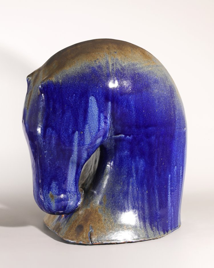 Hauptbild zu Objekt, Gustav and Ulla Kraitz, Ceramic Sculpture Horse of the Sea, 1983, K-13 144