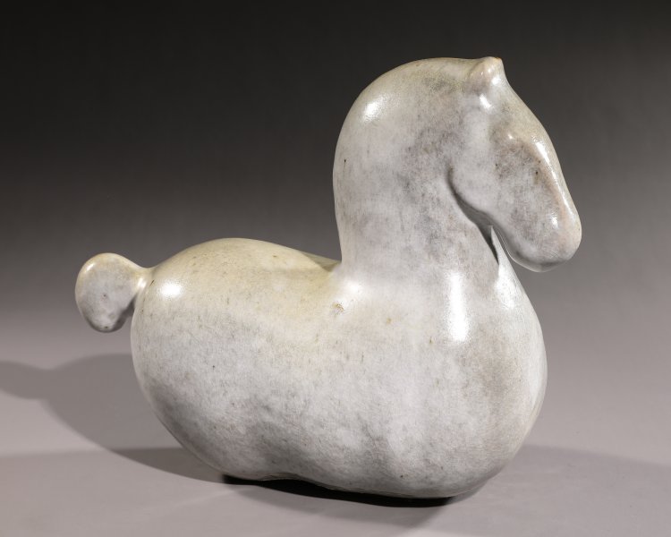 Hauptbild zu Objekt, Gustav and Ulla Kraitz, Sculpture swan horse, ca. 1990, K-13 145