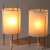 Isamu Noguchi, Knoll International, 2 Tripod Table Lamps