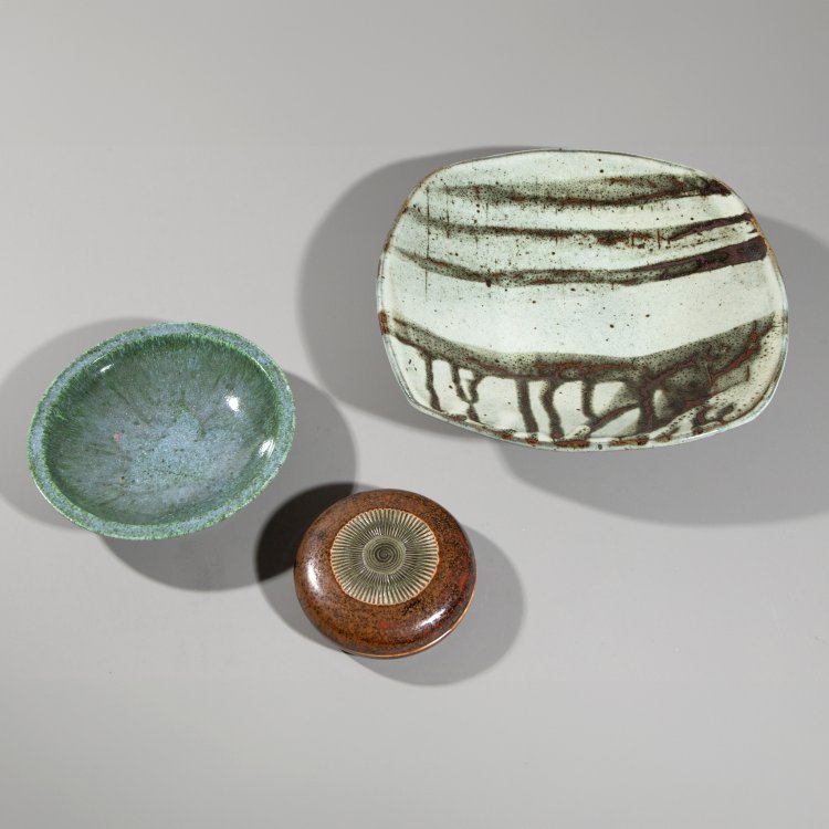 Bild 1 zu Objekt, 1 vase, 2 bowls, 1 lidded box, Colin Pearson,Frank Schillo,Luigi de Lerma,Heinz Dietz, K-13O 107